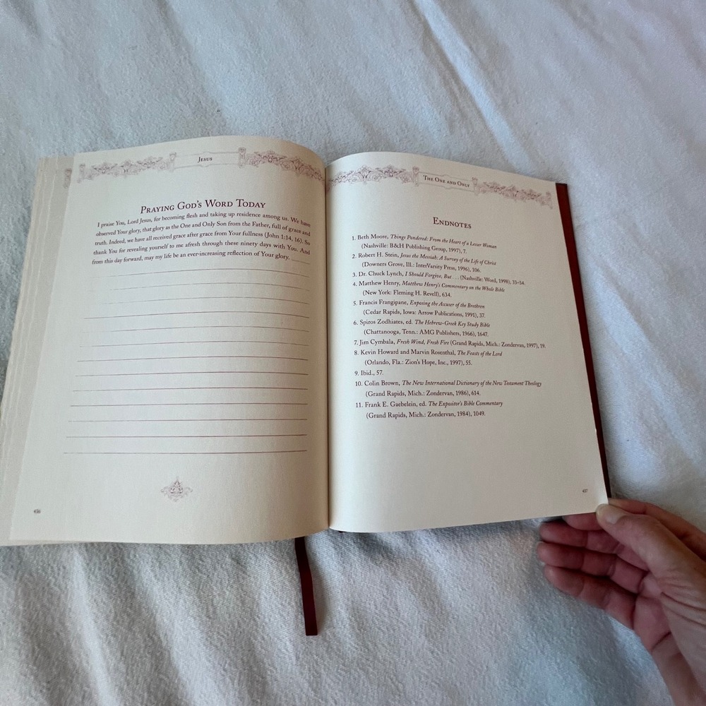 Jesus 90 Days with The One and Only Beth Moore Hardcover Devotional Journal 2007 - Picture 7 of 7
